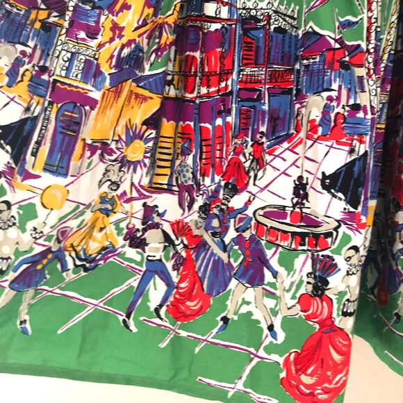 NWT Trashy Diva vintage repro full rare French Quarter print skirt - Picture 5 of 9